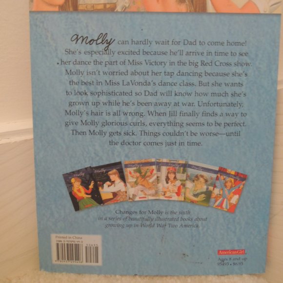 Changes for Molly American Girl Book World War Two Nostalgia 6th in Series Book - Picture 4 of 9